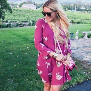 Free people pink floral dress
